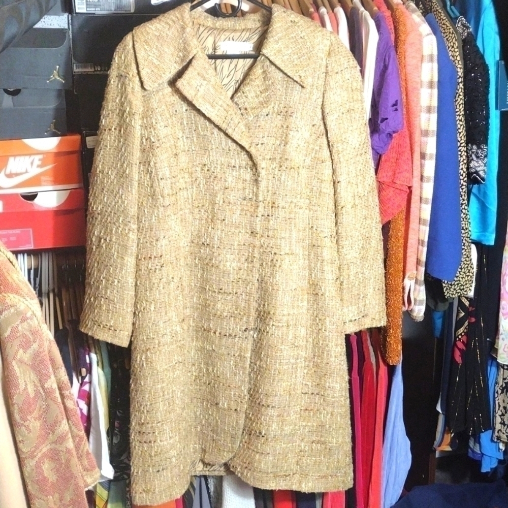 COPY - Garfield & marks women's tweed overcoat size 12